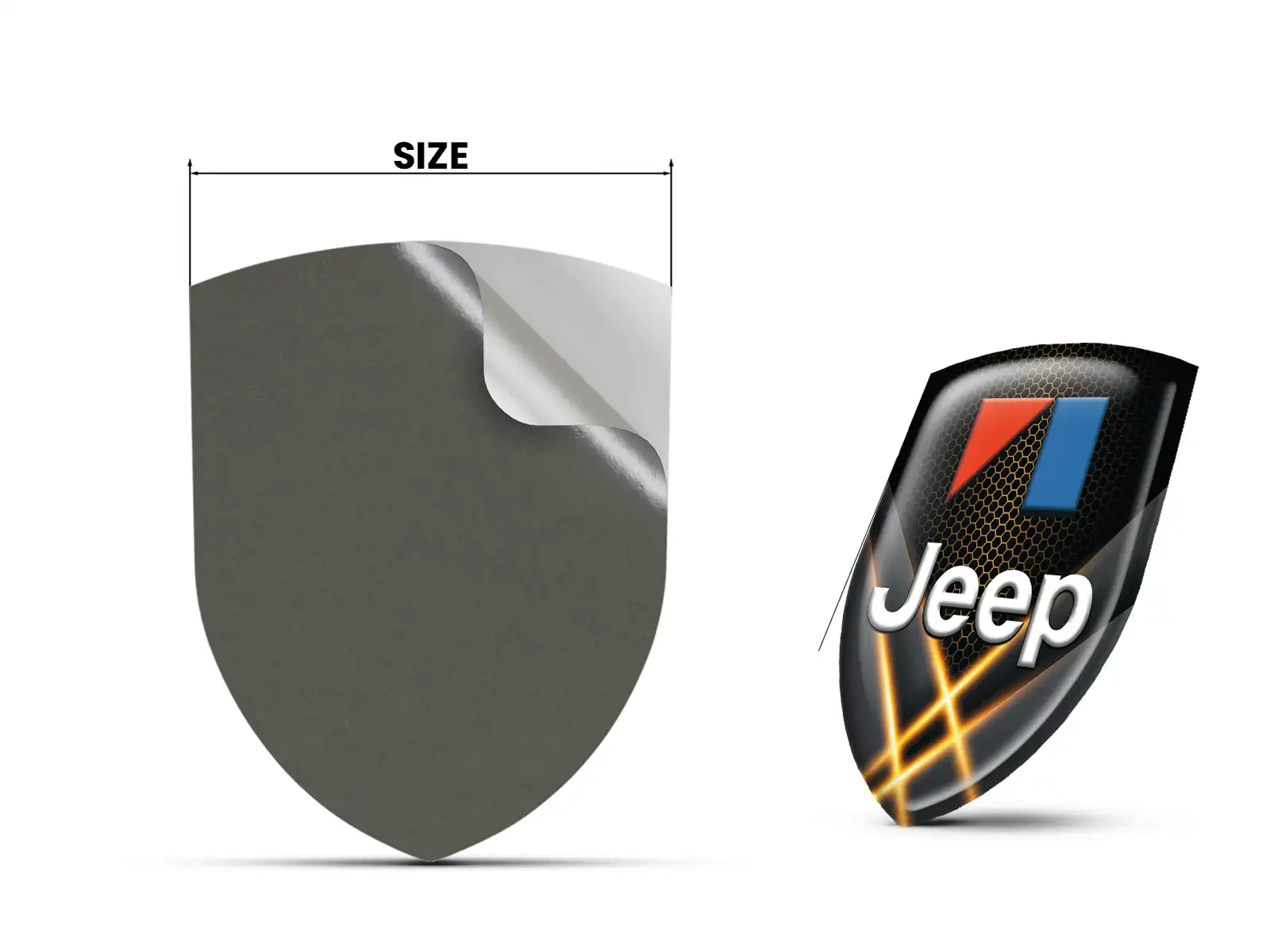 Jeep Etiqueta Impermeable Estilo Alta Gama Profesional